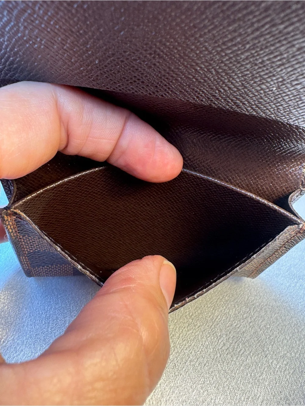 Louis Vuitton Damier Ebene Card Holder Wallet